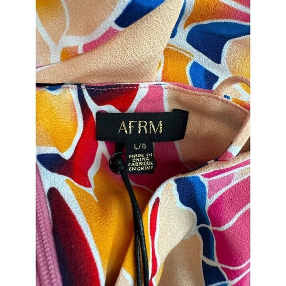 New AFRM Emerson Maxi Dress in Summer Butterfly Multicolor Womens Size Large - Picture 6 of 6